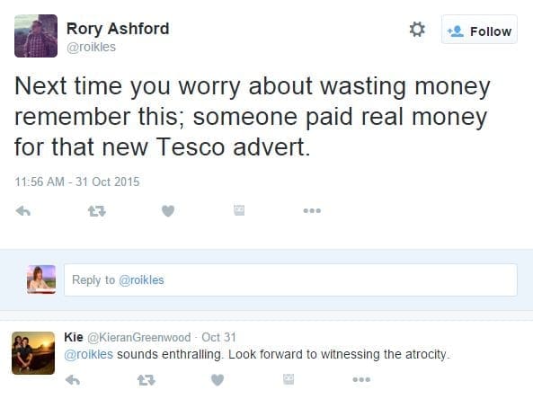 Tesco adverts waste of money
