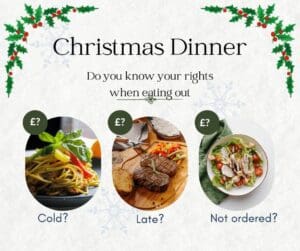 3 pictures in ovals Christmas dinner