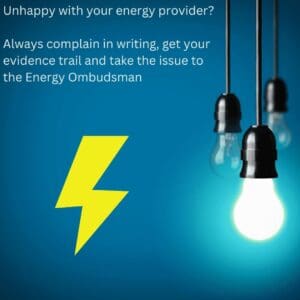 lightening graphic with 3 hanging lightbulbs