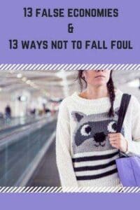 Woman walking 13 ways noto fall foul of false economies and 13 ways to avoid them