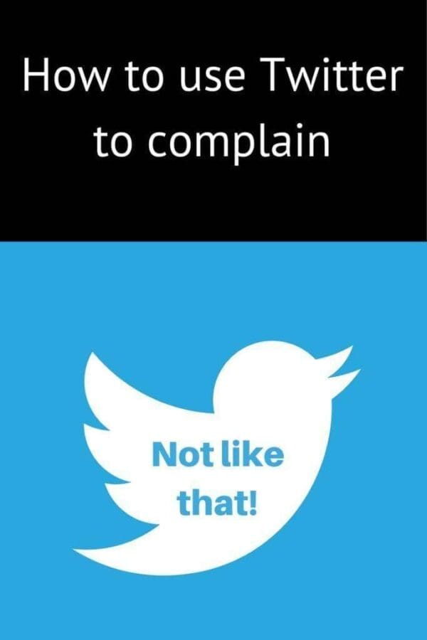 The twitter symbol How not to complain on Twitter