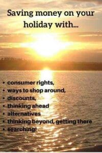 sun setting over water consumer rights, ways to shop around, discounts, alternatives, thinking beyond and searching