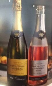 one white one rose low alcohol sparkling wine