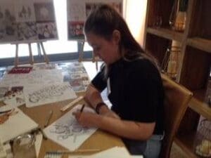 Tesco employee drawing