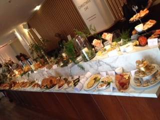 Table full of Xmas day food