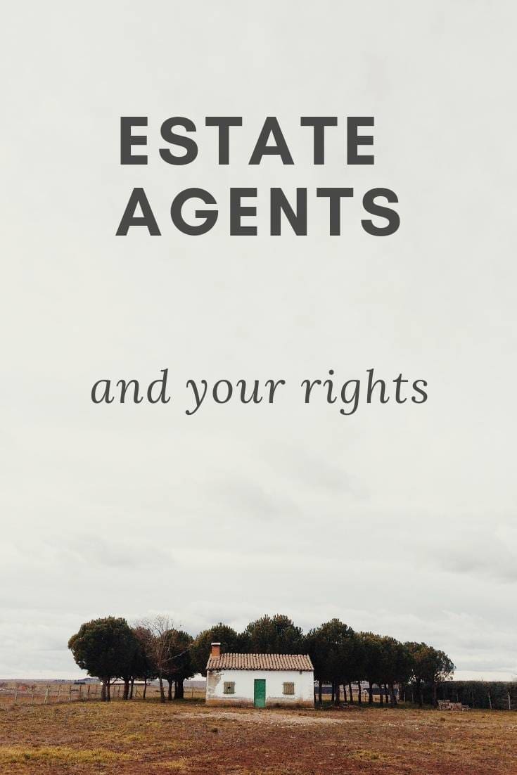 House with lots of grass around. estate agents and your rights