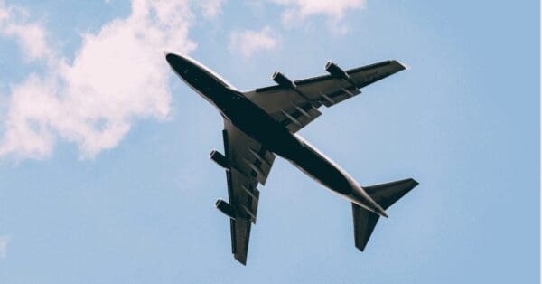 aeroplane in the sky
