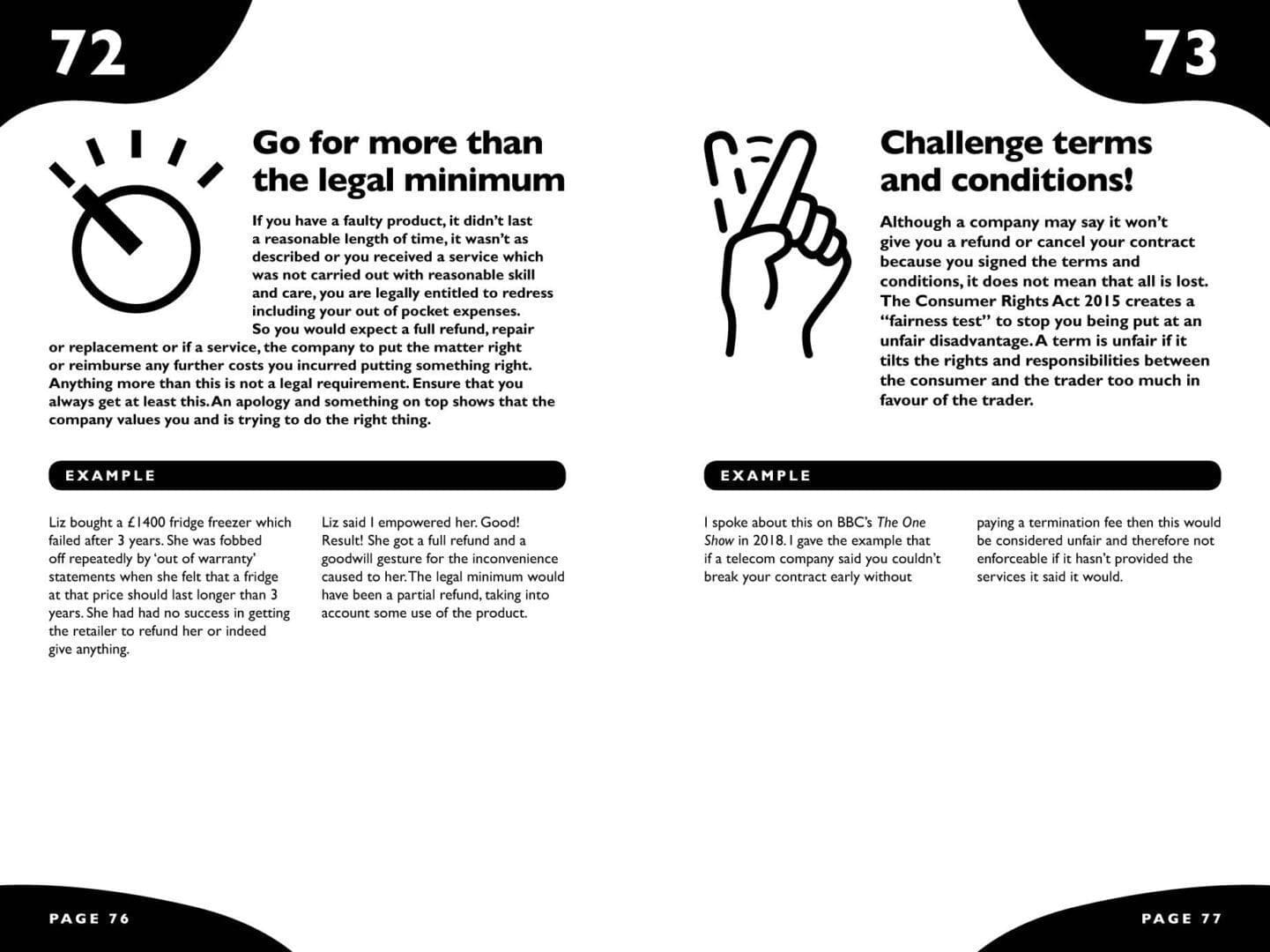 layout of two pages