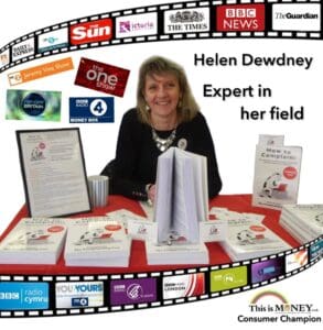 Helen Dewdney expert in her field logos of TV and radio