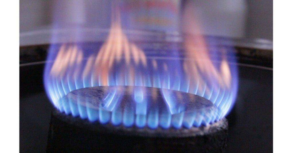Gas flame lon stove