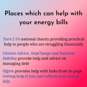 Debt advice tips to help with energy bills