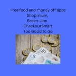 blue square with picture of money and list of apps to save money