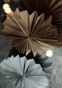 Gold and silver fans