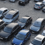 cars in a car park