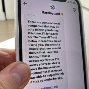 Twitter message